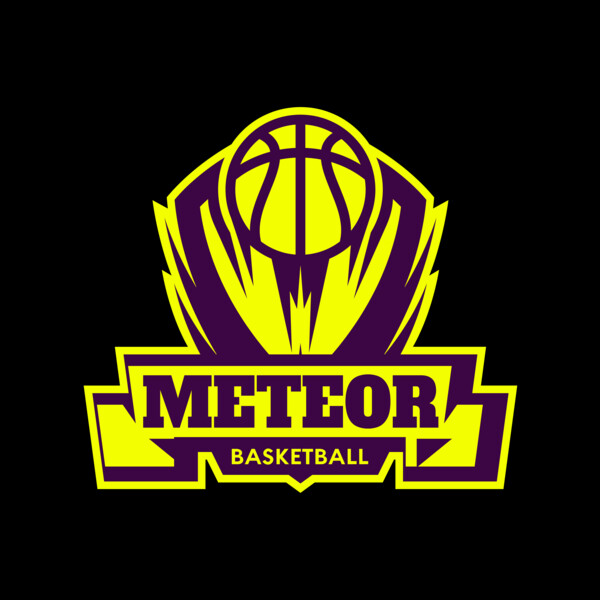 Meteor Basketball Logo Template Thumbnail