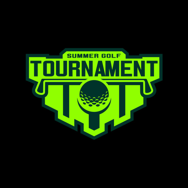Tournament Summer golf logo template Thumbnail