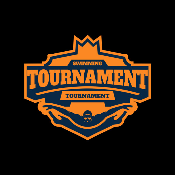 Swimming Tournament logo template Thumbnail