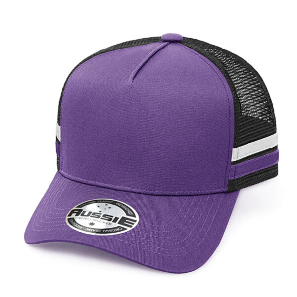 Kids A-Frame Striped Trucker Cap Thumbnail