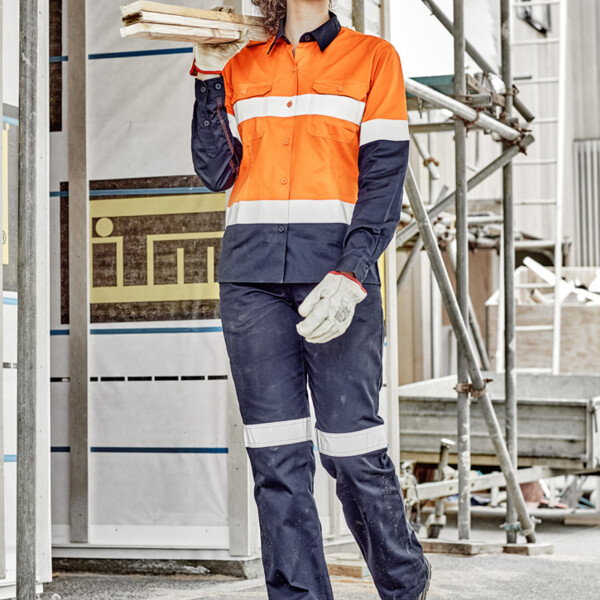 Womens Industrial Long Sleeve Shirt - Hoop Taped Thumbnail