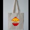 Budget Calico Tote Bag Thumbnail